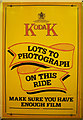TG1543 : Kodak film advertisement, Sheringham NNR Station by Jim Osley