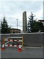 Road works by the Feather Statue