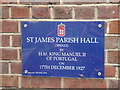 St James Church Hall - Commemorative Plaque