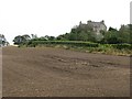 NT0374 : Newly cultivated field by Ochiltree Castle by Richard Webb
