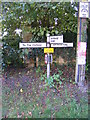 Roadsign at the Lodge Road junction