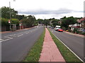 Following the pink path on Pickhurst Lane