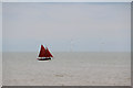 TM1713 : Sailing Boat, Clacton, Essex by Christine Matthews