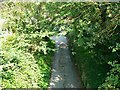 View east from the bridge over Church Lane, West Lavington