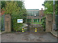Entrance gates, Sitwell Drive