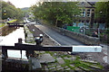 SD9927 : Resurfacing the towpath by Black Pit Lock, Hebden Bridge by Phil Champion