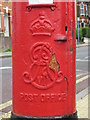 Edward VII postbox, Olive Road / Sneyd Road, NW2 - royal cipher