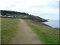 Walker on the Ceredigion Coast Path out of Aberaeron