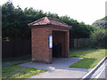 TM4977 : Halesworth Road Bus Shelter by Geographer