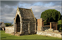NX6248 : The Gordon Mausoleum at Borgue Parish Churchyard by Walter Baxter