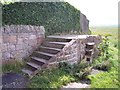 Well worn steps near Gayton Cottage