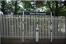 TQ3171 : West Norwood Station by N Chadwick