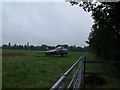 Plane in a field, near Woodhall Spa