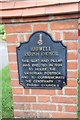 Plaque on the postbox