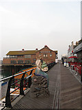 TQ3303 : Boardwalk, Brighton Marina by Simon Carey