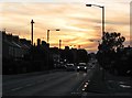 Cherry Hinton Road: September sunset