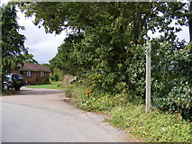 TM2757 : Footpath to Magpie Street & Entrance to The Lodge by Geographer