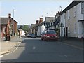 Presteigne - police station entrance and houses