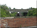 The old and new bridges over the railway at Lord of the Manor