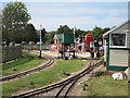 Train station at Brogdale Farm