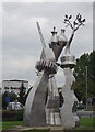 Steel sculpture at Etruria, Stoke-on-Trent