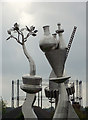 Steel sculpture (detail)  at Etruria, Stoke-on-Trent