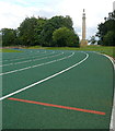 SP6737 : Stowe Park, athletics track by Graham Horn