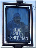 NU2519 : Sign for the Jolly Fisherman by Maigheach-gheal