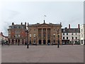 Newark market square looking towards the Buttermarket/ Town Hall