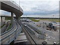 Road access to Terminal 5, and the pod transport