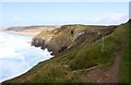 SW7454 : The Southwest Coast Path to Perranporth by Steve Daniels