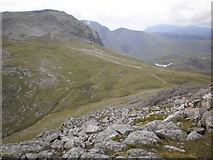 NY2307 : Descent to Esk Hause by Peter S