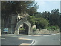 Road junction by the church in Sutton Benger