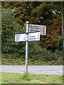 Roadsign at Monewden Road Junction