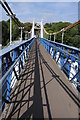 TQ1671 : Suspension bridge at Teddington by Philip Halling