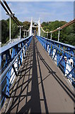 TQ1671 : Suspension bridge at Teddington by Philip Halling