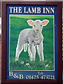 Sign for the Lamb Inn