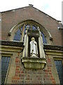 Statue outside catholic church in Warwick Road