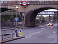 TQ2388 : Northern Line bridge over the North Circular, Golders Green by David Howard