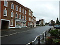 Looking across Bedford Street towards the Woburn China Shop