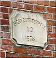 Bertram Terrace Date Stone 1878