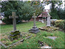 SP8328 : Holy Trinity, Drayton Parslow- crosses by Basher Eyre