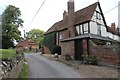 Road past the farmhouse