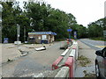 Closed petrol station on the A275