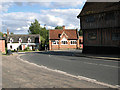 The B1117 road through Laxfield