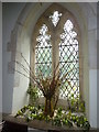 SP9019 : St Mary the Virgin Mentmore- harvest display by Basher Eyre