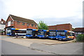 Lots of Stagecoach buses