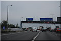 M25: Junction 13, anticlockwise