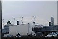 Wind turbines, Veterinary Laboratory, New Haw