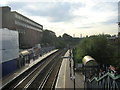 West Brompton station: the Overground lines, looking south